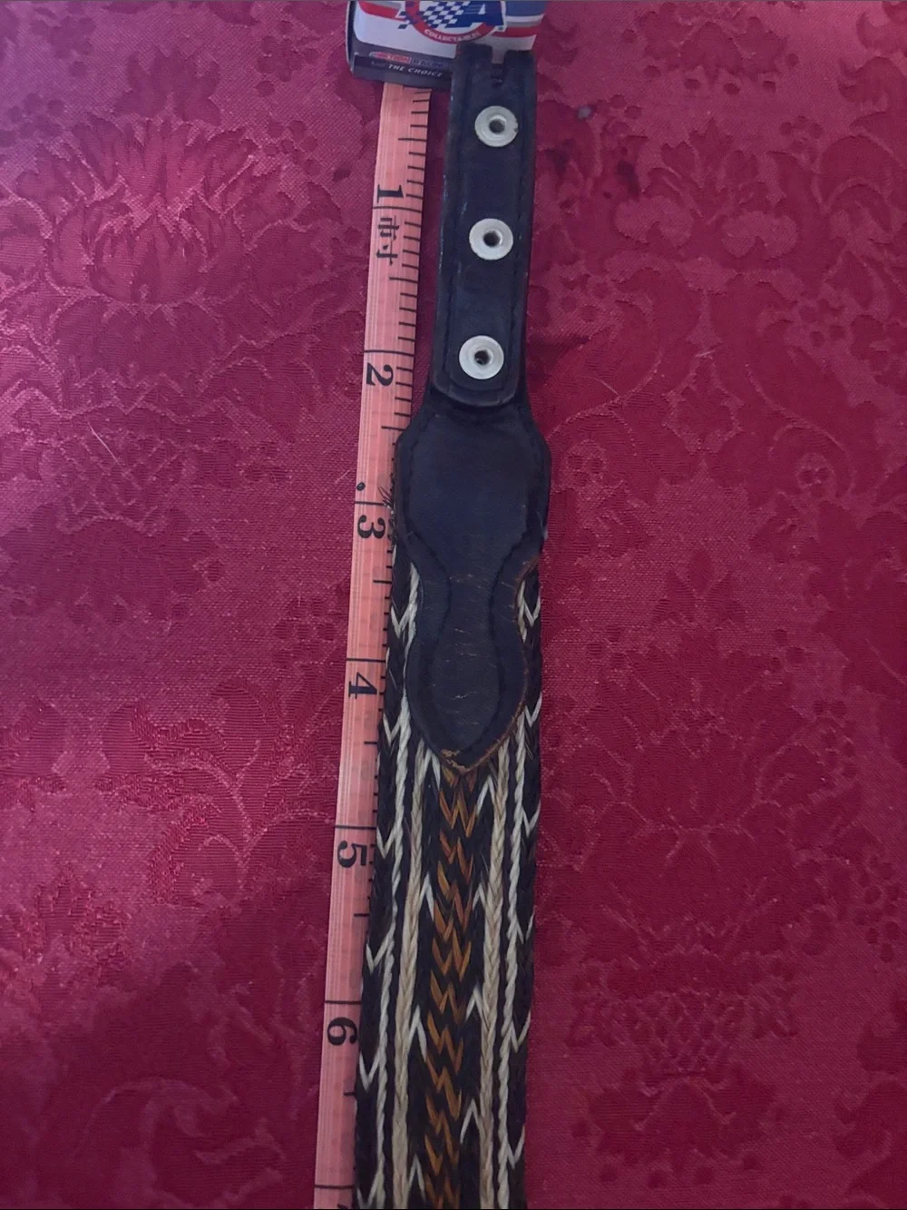 Handwoven Leather & Braided Belt in Black and Tan